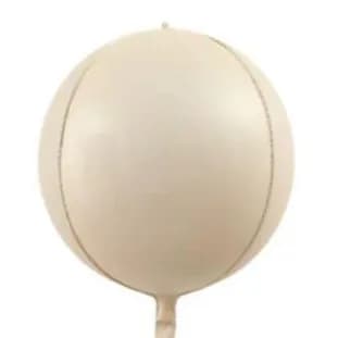 4D Beige Helium Balloon