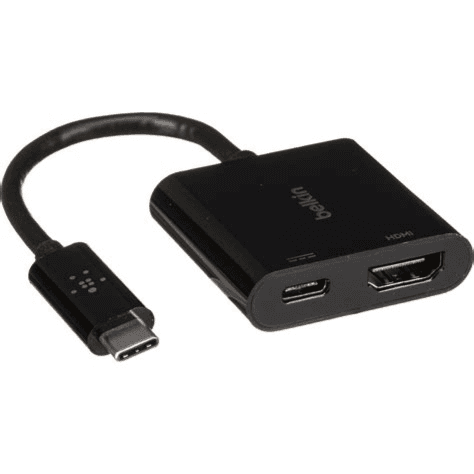 Belkin USB-C to HDMI &bCharge Adapter Black