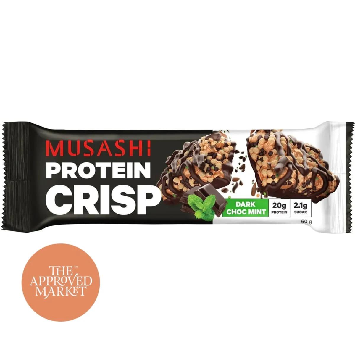 Musashi - Protein Crisp Dark Choc Mint 60g