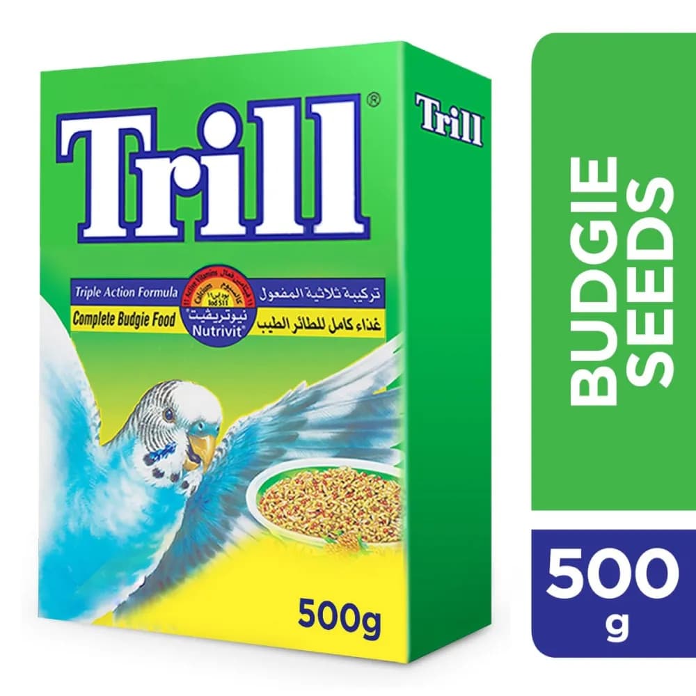 Trill Budgie Seed Mix Multivitamin Nutrivit Supplement 500gm