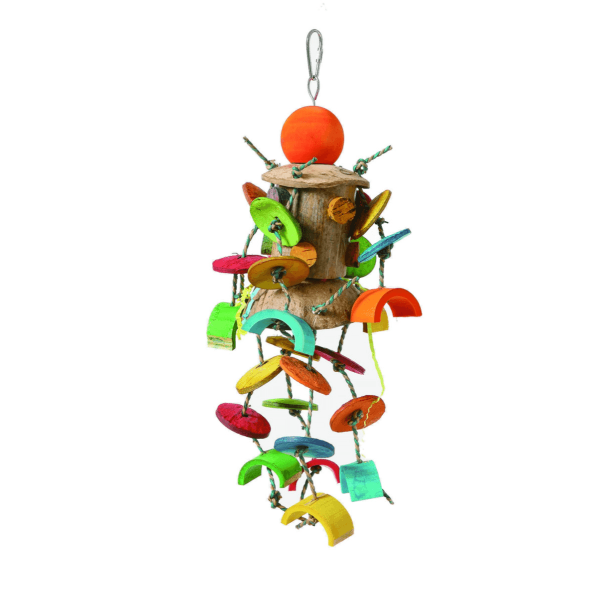 Bird Toy Coconut Merry Go Round