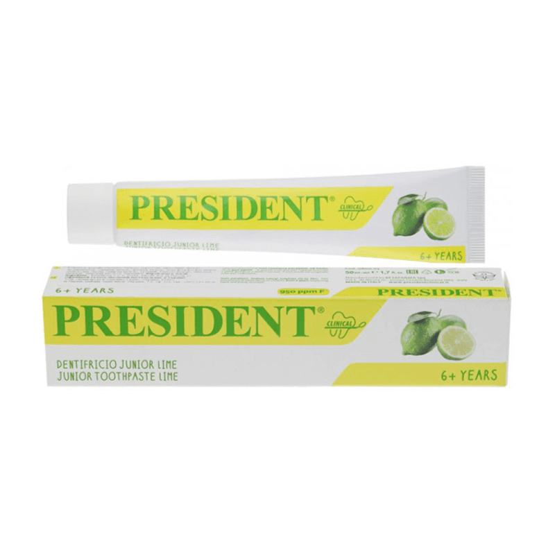 President Junior 6 + Toothpaste Lime Flavor