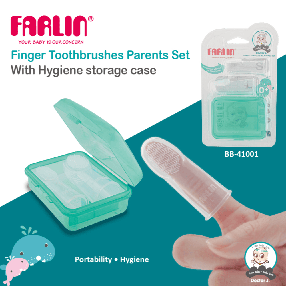 Bb-41001 - Farlin Mom And Dad First Tooth Brush No. 3534