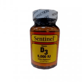 Sentinel Vitamin D3 5,000 iu 100's