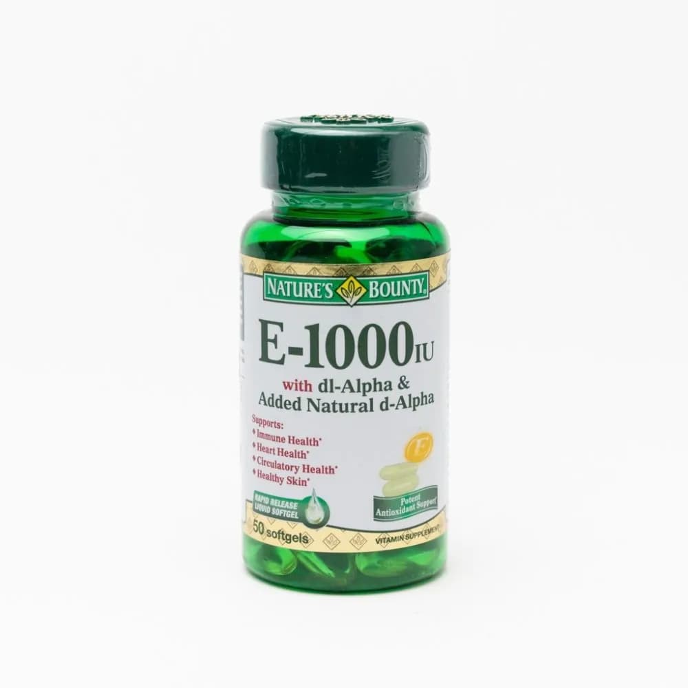 Nature's Bounty E-1000iu With Dl-alpha 50's