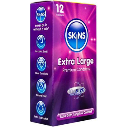 Skins Extra Large 12 Condoms