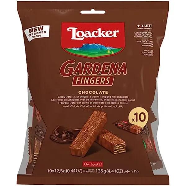 New Loacker Gardena Fingers Chocolate 125g