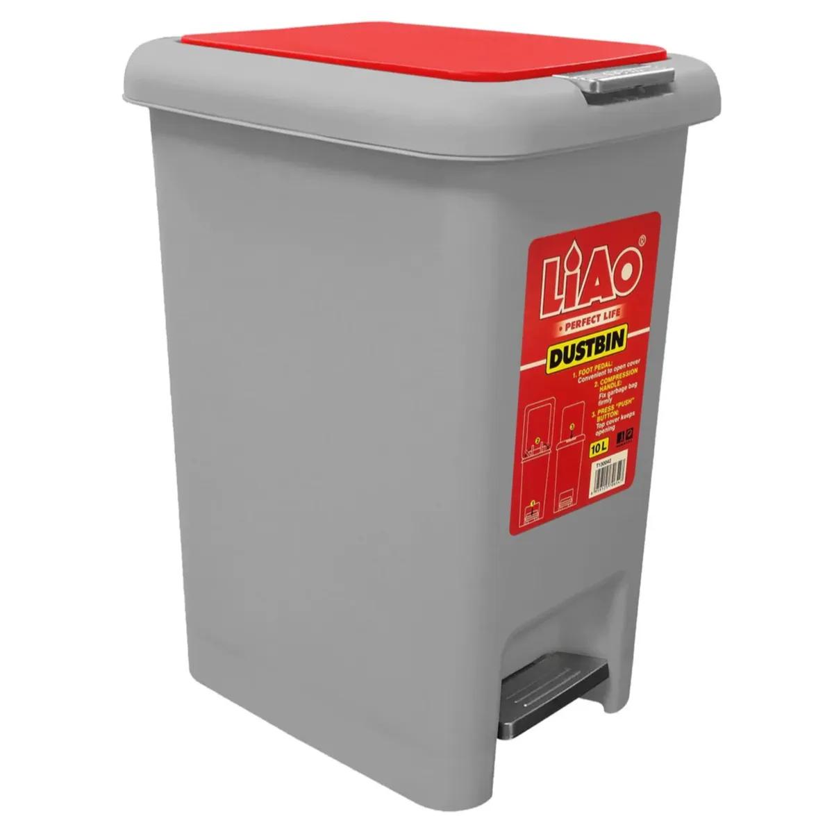 Liao 10l Foot Pedal Dustbin T130042