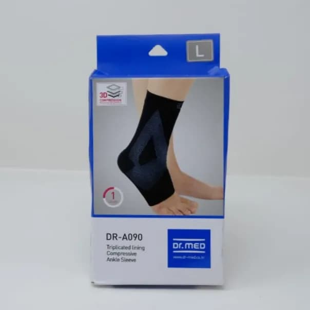 Dr Med Triplicated Lining Compressive Ankle Sleeve Large