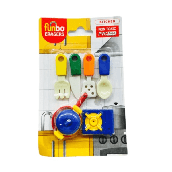 Funbo Erasers 7 Pcs Non Toxic, Kitchen - 11888