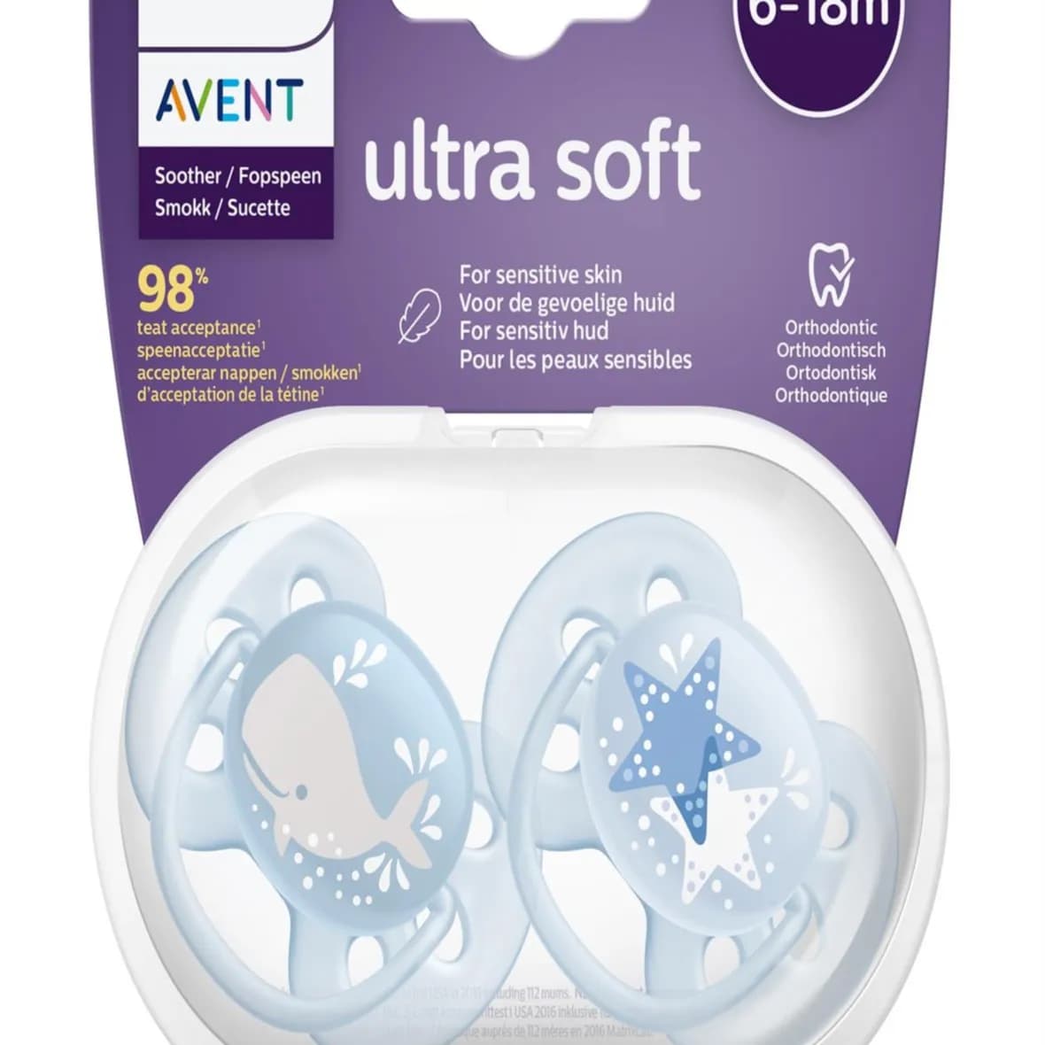 Philips Avent Ultra Soft Pacifier 6-18 M.