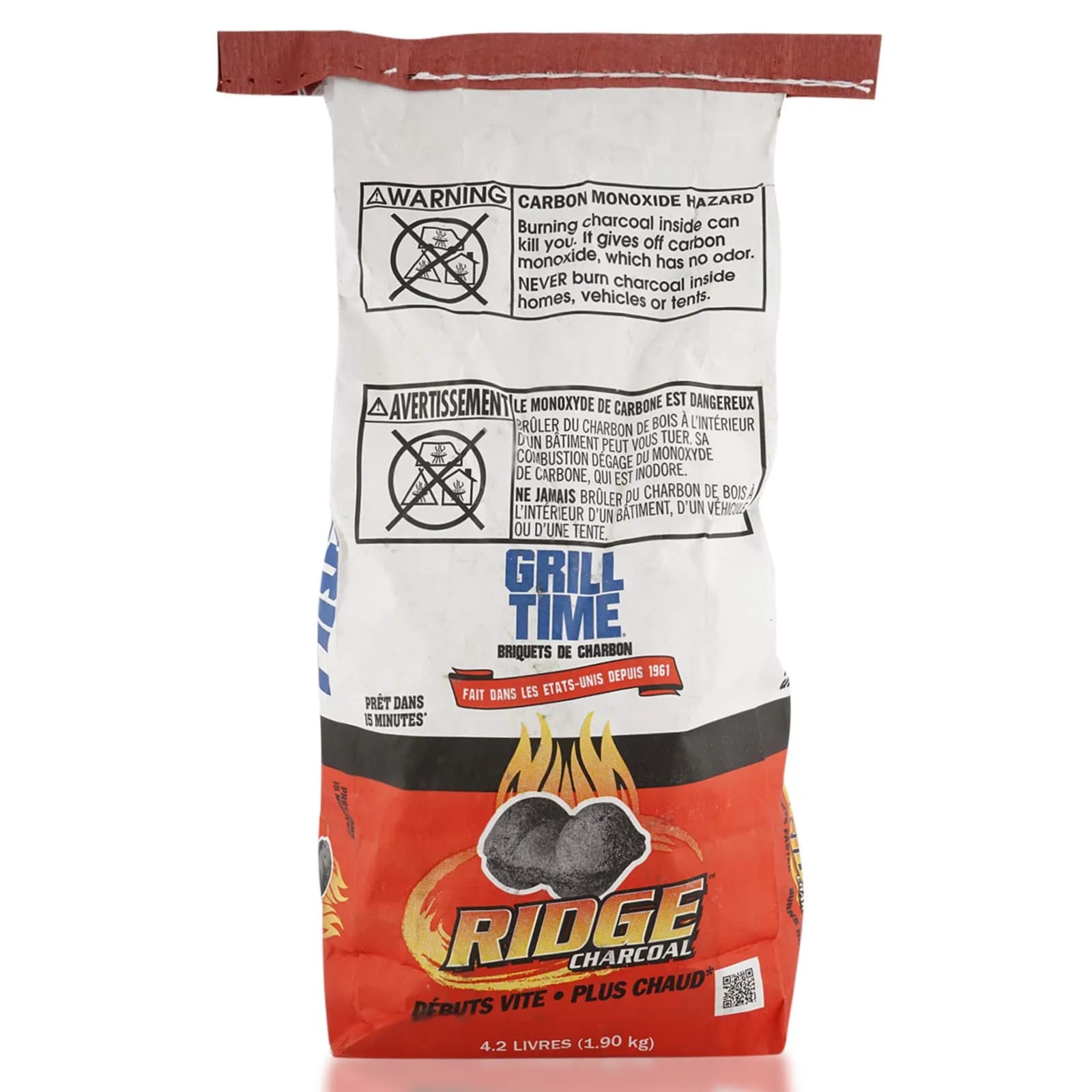 Grill Time Ridge Charcoal Briquets 9 Lb 4.04 Kg