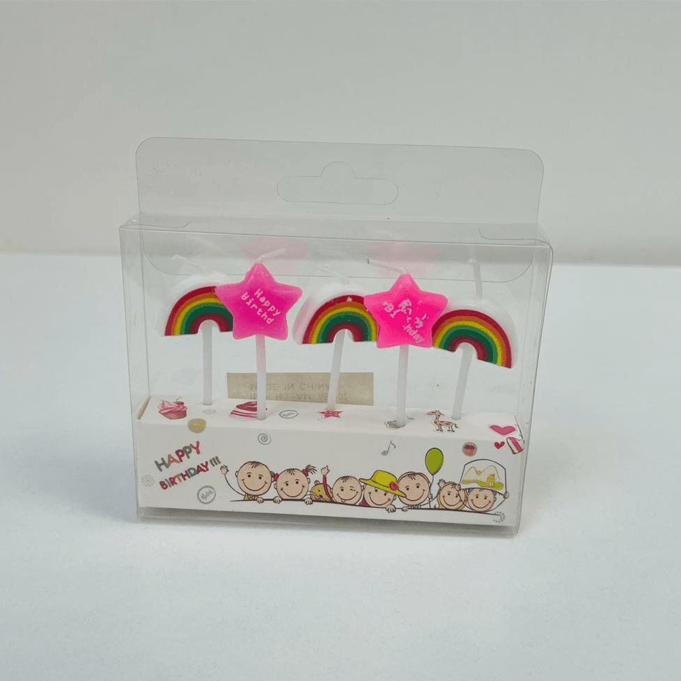 Rainbow And Star Candle