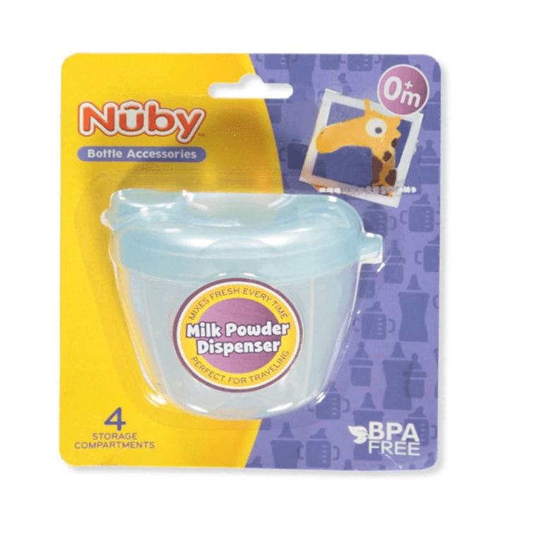 Nuby Milk Powder Dispenser With 4 Storage Compartments 0m+