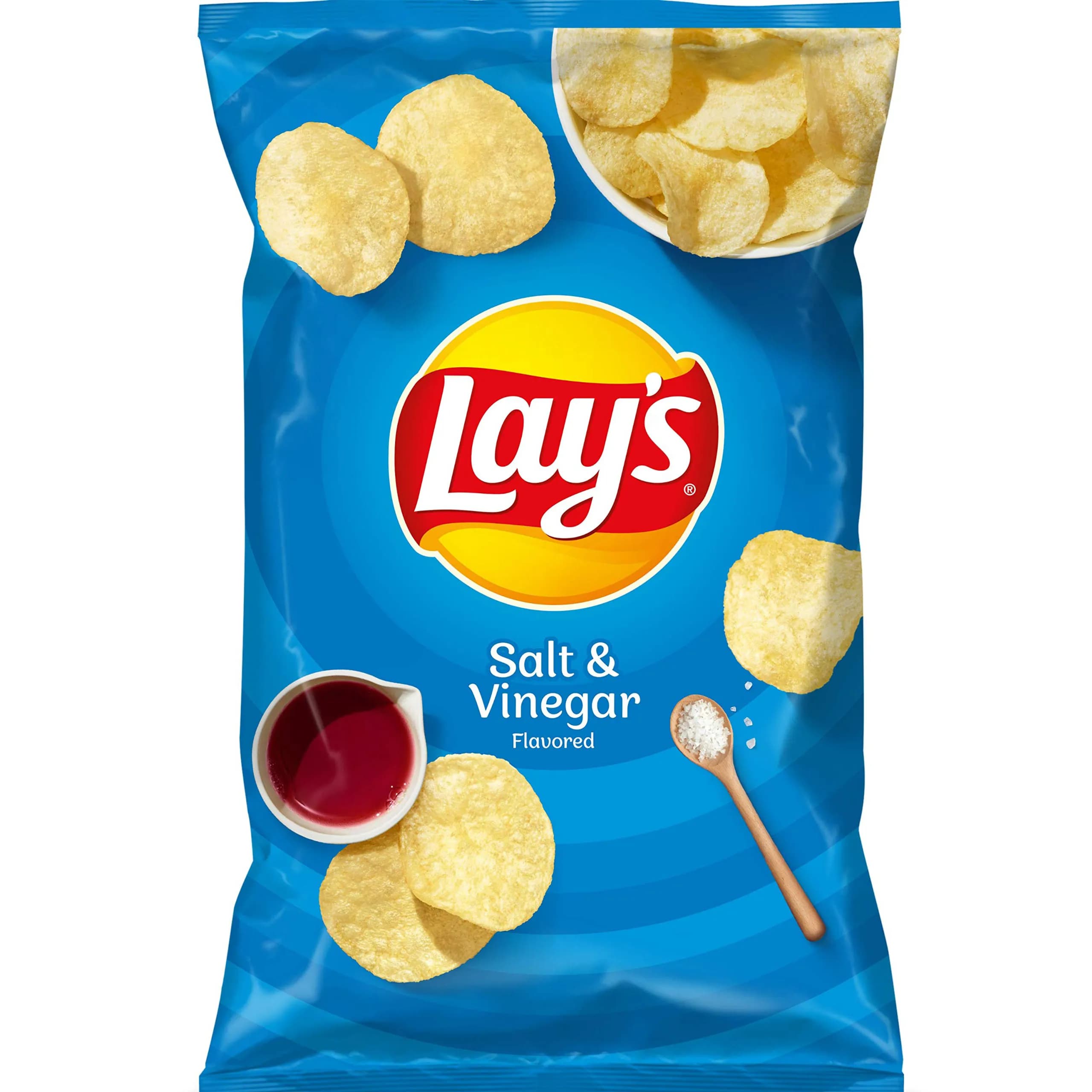 Lay's Salt & Vinegar Flavored Potato Chips 184.2g. 01750