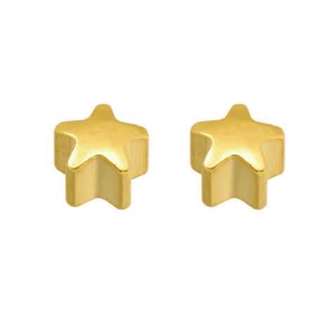 Sterilized Earrings Gold Star