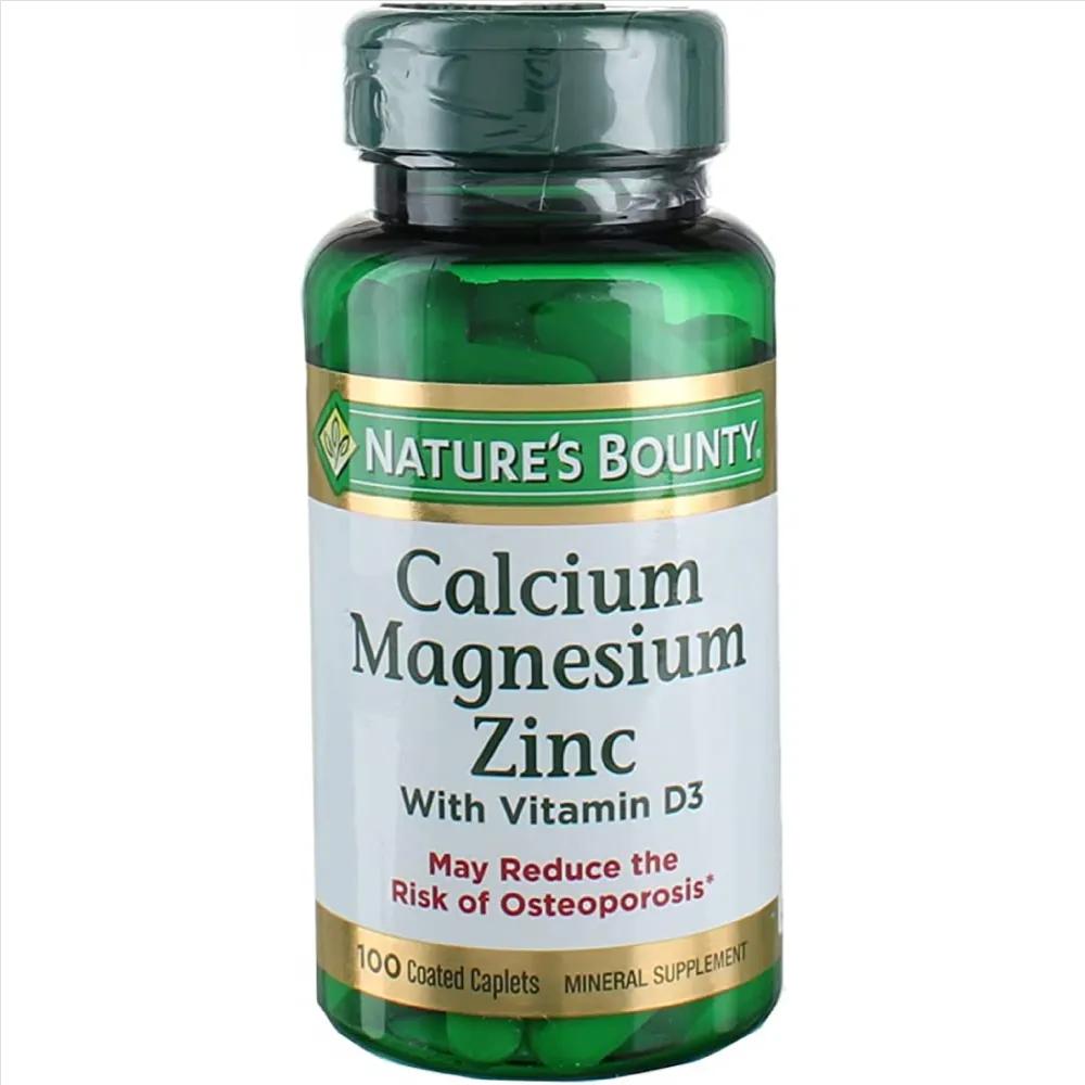 Nature Bounty Calcium Magnesium Zinc With Vitamin D3 Caplet 100's