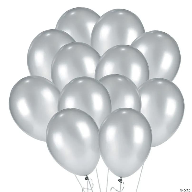 Metallic Silver Balloon