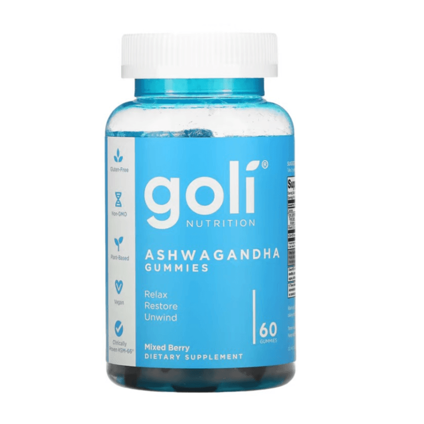 Goli Nutrition Ashwagandha Mixed Berry Gummies 60 Pcs