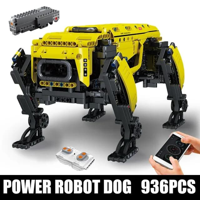 إصدار التطبيق Power Robot Dog (أصفر) (مع مجموعة التحكم عن بعد)