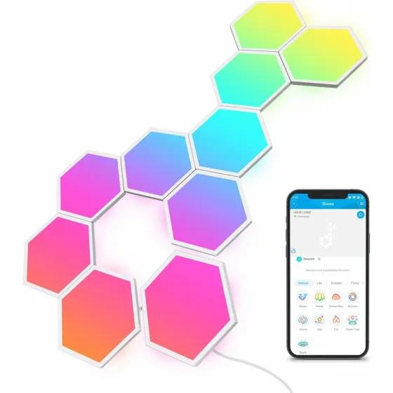 Govee Smart Glide Hexa Light Panels / Rgb LED With App Control / 10 Pieces