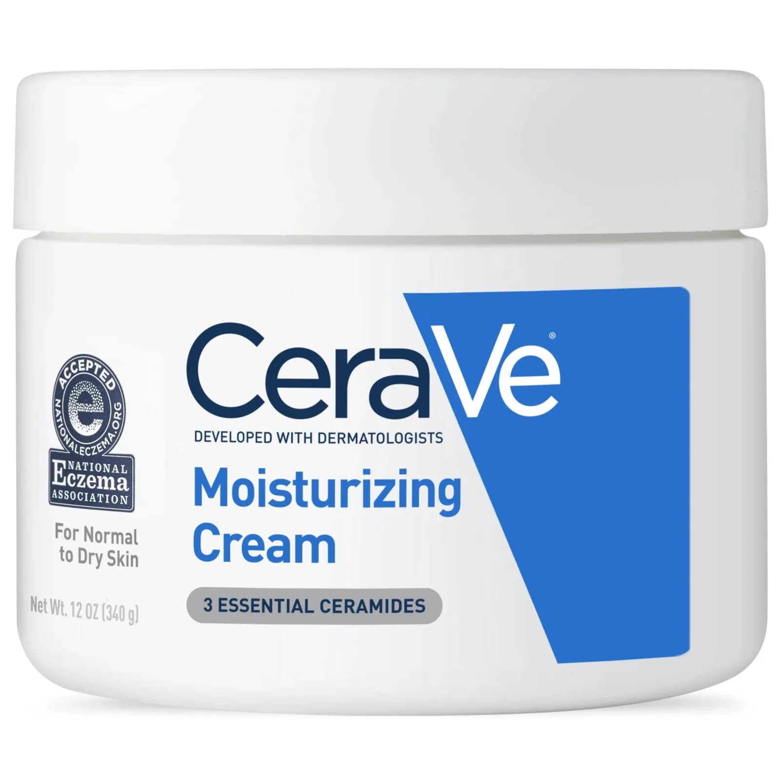 Cerave Moisturising Cream For Dry To Very Dry Skin 340 G With Hyaluronic Acid And 3 Essential Ceramide