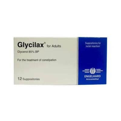 Glycilax for Adult for treatment of constipation 12 Suppositories