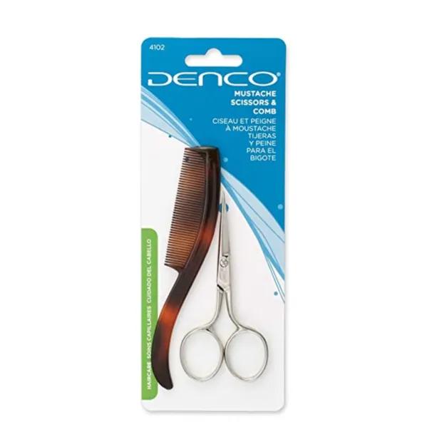 Denco Mustache Scissors & Comb 4102