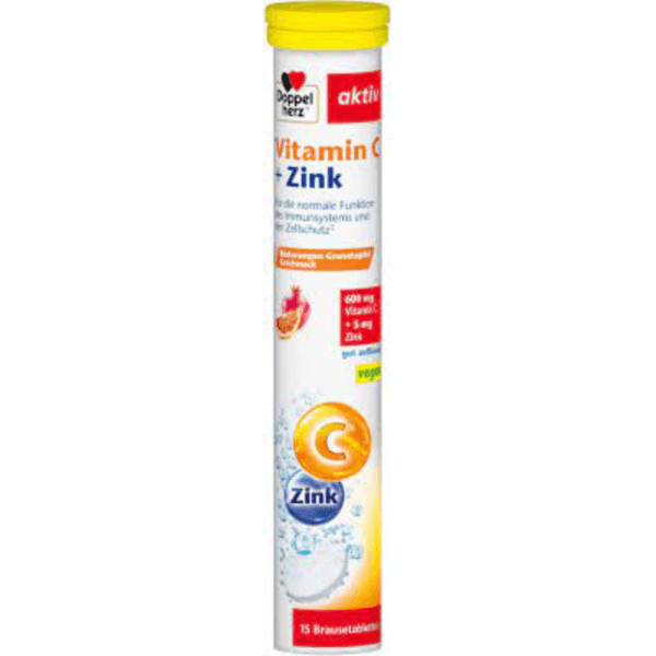 Doppelherz Aktiv Vitamin C + Zinc Effervescent Tablets 15's