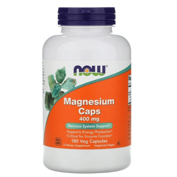 Now Magnesium 400Mg 180 Capsules