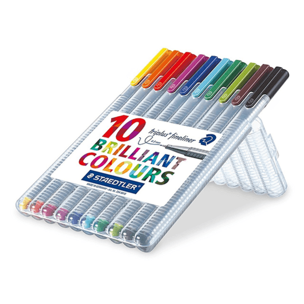 Staedtler Triplus Fineline 10 Colors (Fpst02)