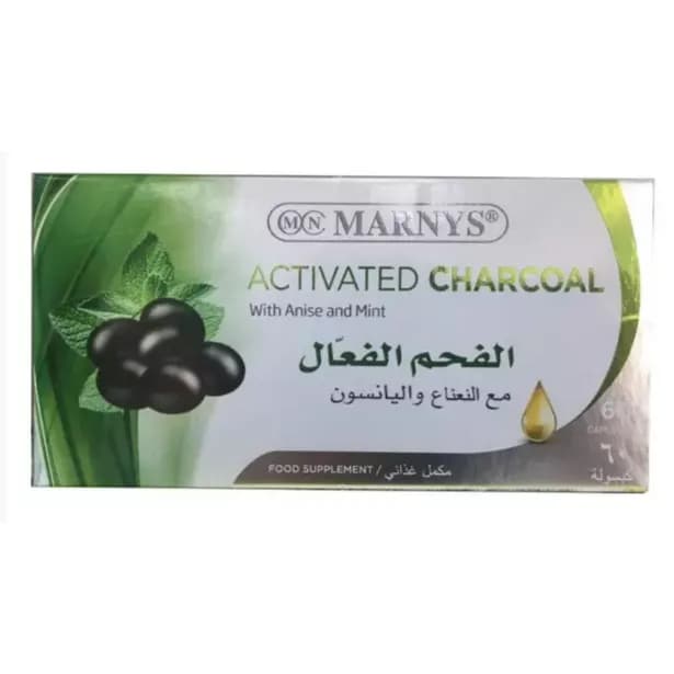 Marnys Activated Charcoal 60s