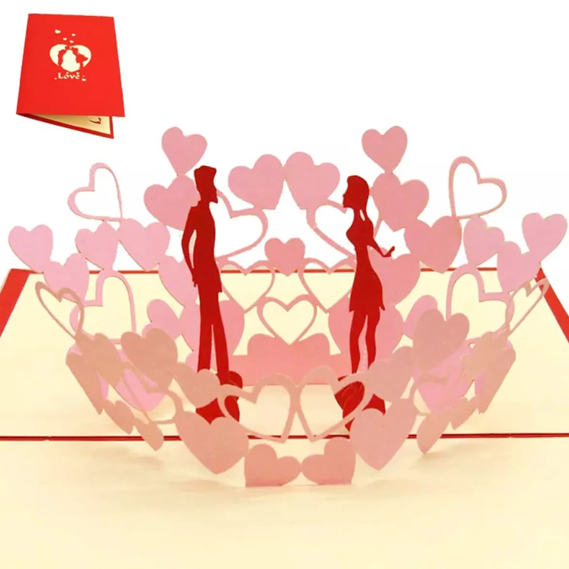 06 - 3D Couple Love Pop Up Card