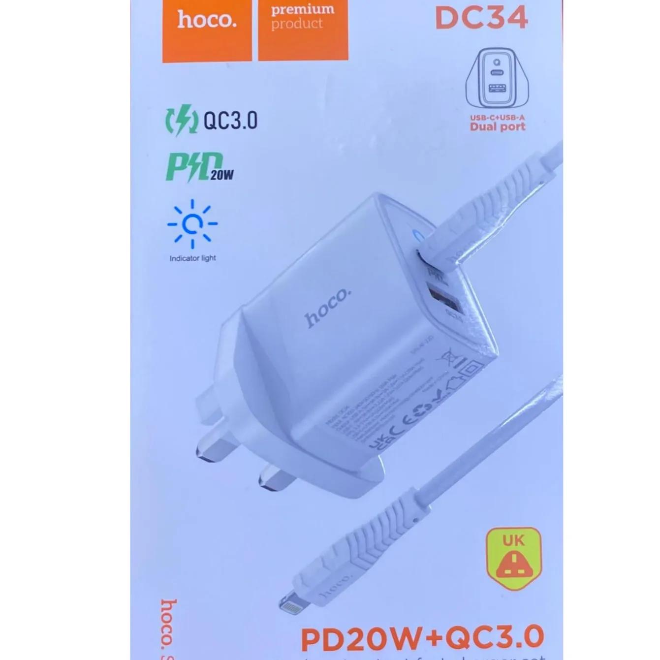 Hoco Dual Port Charger All iPhone Dc34