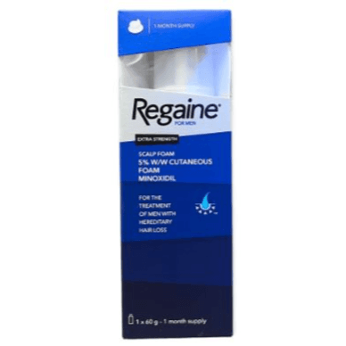 Regaine Extra Strength Foam - 5% Minoxidil 60g 73ml.