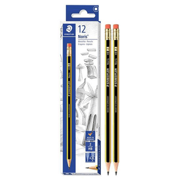 Staedtler Noris Pencil With Rubber Tip- Pack Of 12 (PLST01_S12)