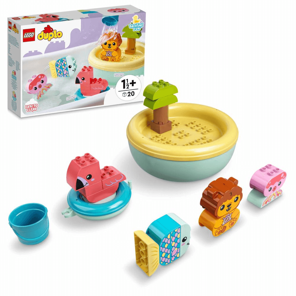 Lego Bath Time Fun Floating Animal Island