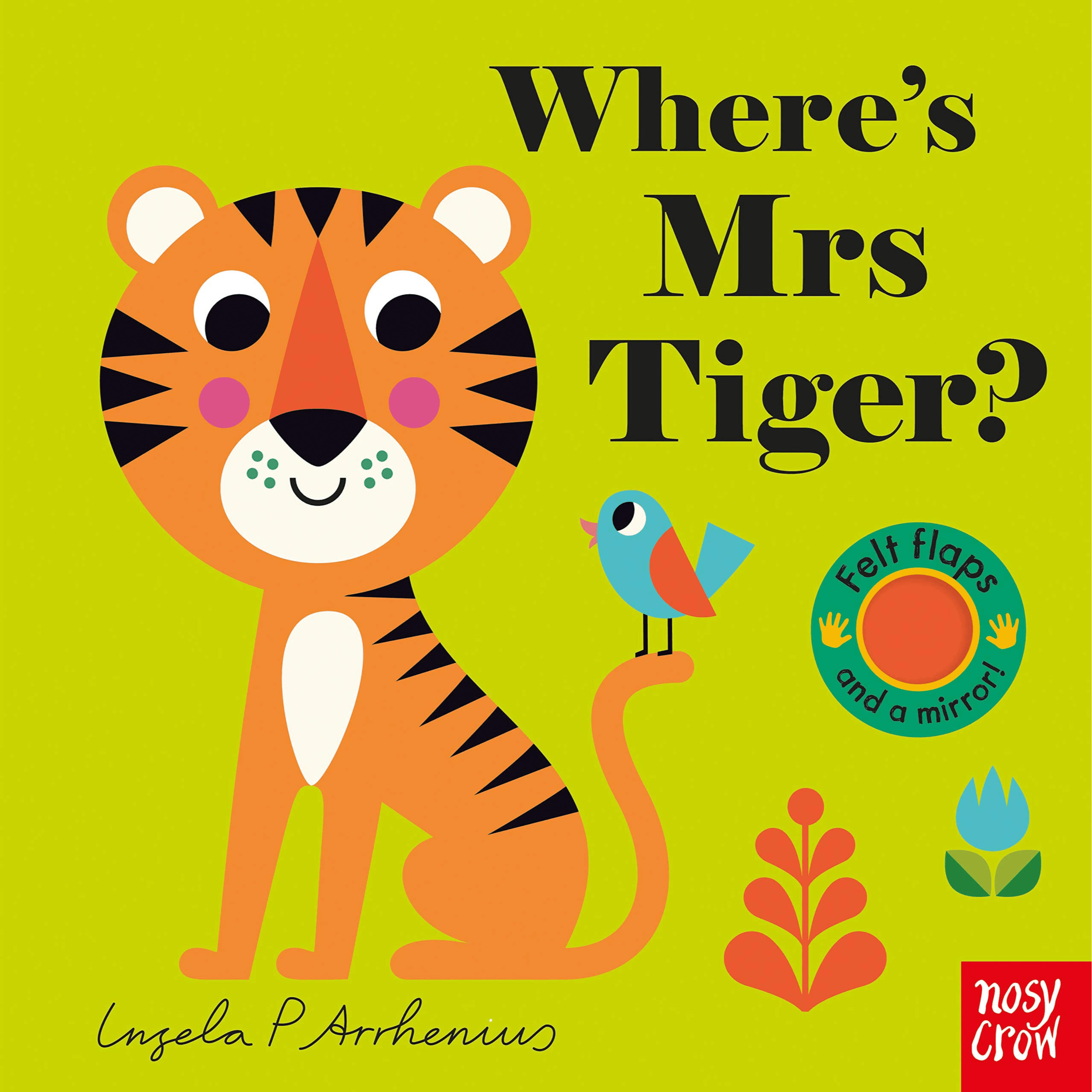 007504 Where's Mrs Tiger? (Board Book) Illustrated By Arrhenius, Ingela P.