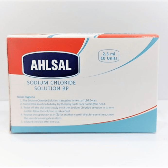 Ahlsal Sodium Chloride Solution 2.5ml 10Units