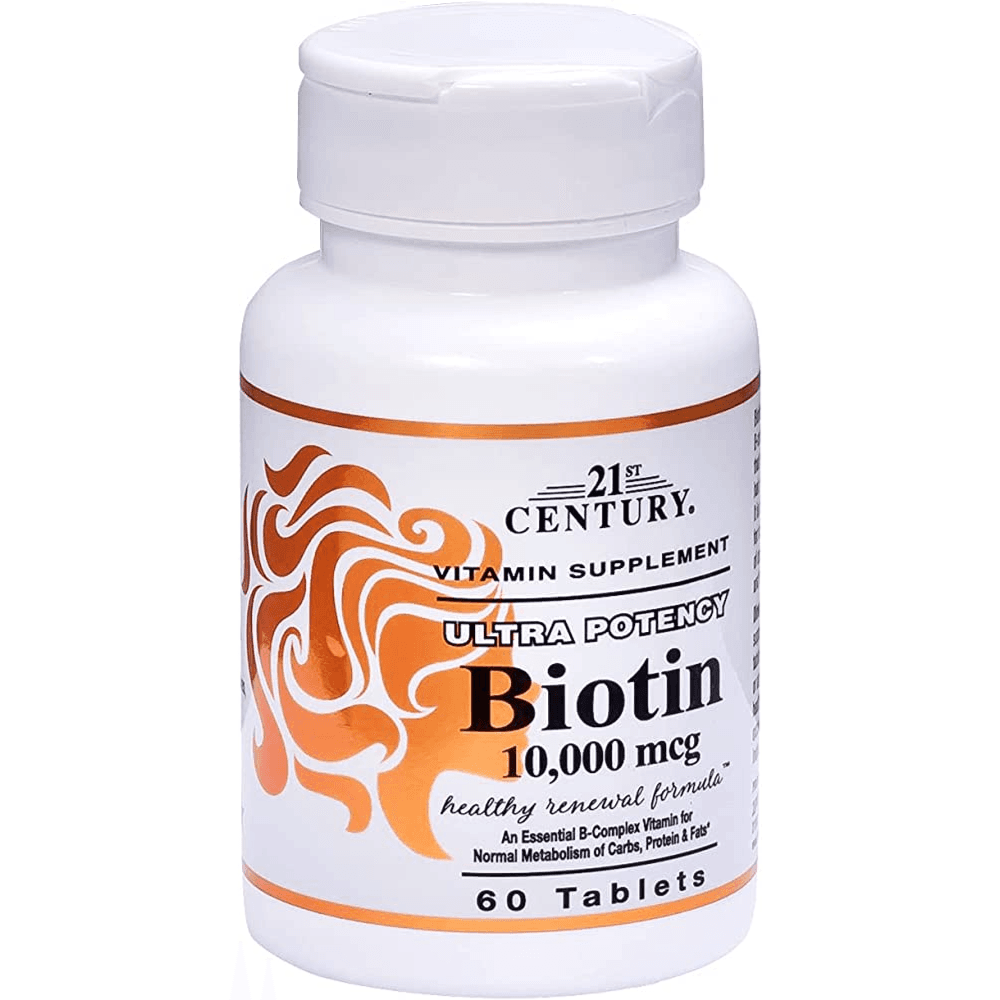 21st Century Biotin 10000mcg Tablets 60's