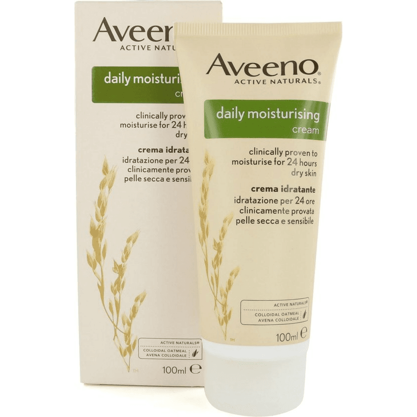 Aveeno Daily Moisturizing Cream For Dry Skin Face And Body 100 Ml