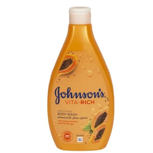 Johnsons Vita-Rich Smoothing Body Wash With Papaya Extract 400ml