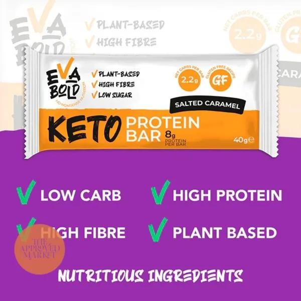 Eva Bold Keto Protein Bar Salted Caramel 40g