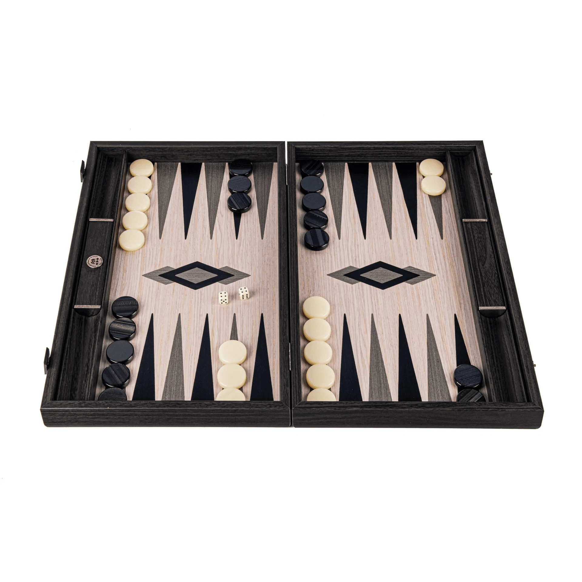 Grid Wood Illusion Backgammon