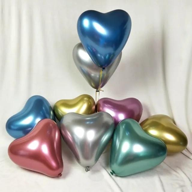 Chrome Heart Shape Balloon 12inch