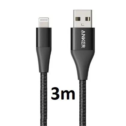 Cable Anker USB To Lighting Nylon 3m