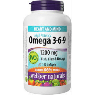 Webber Naturals Omega 369 1200 Mg 90 Softgel