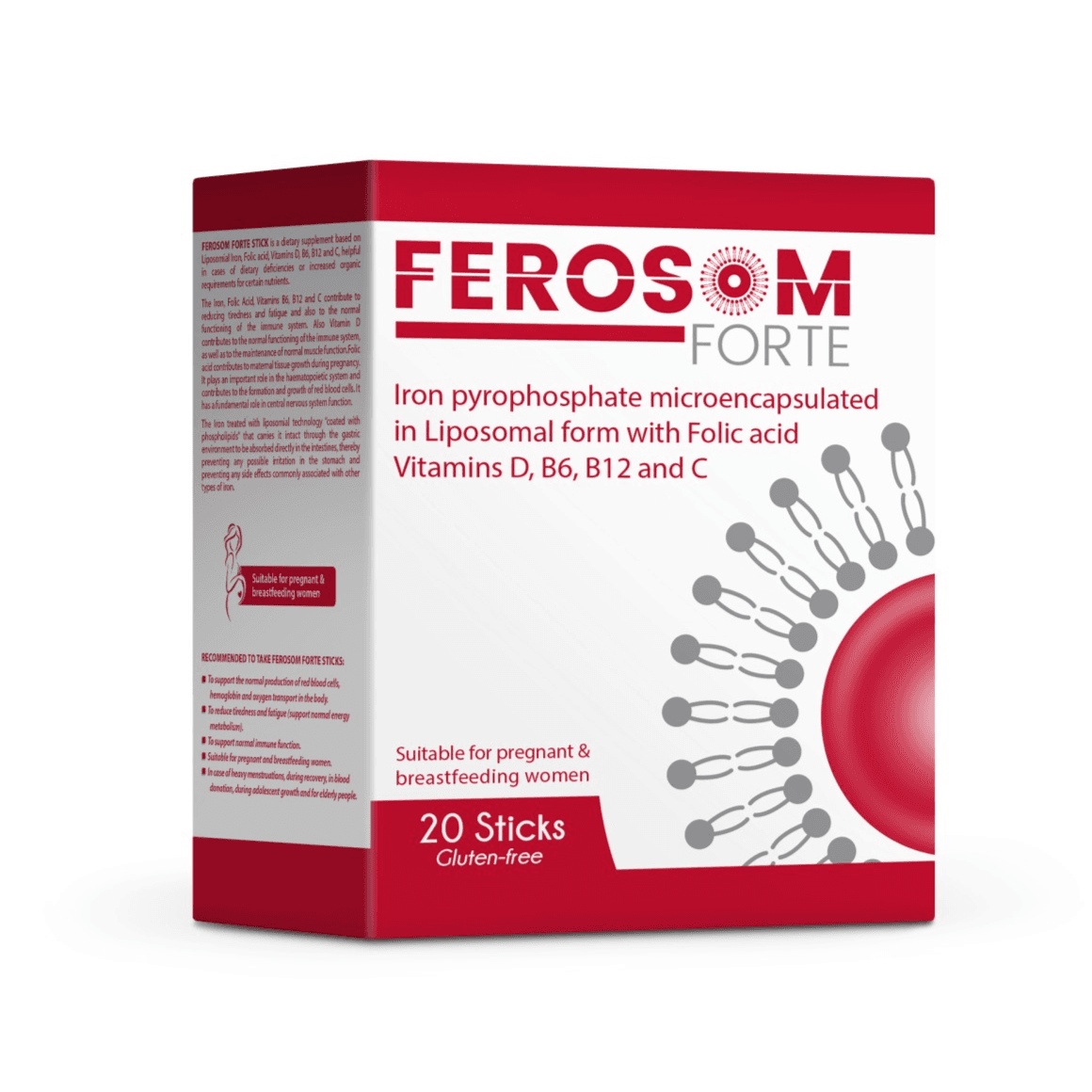 Ferosom Forte Gluten-Free Stick 20s