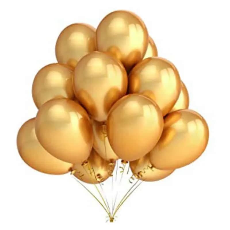 Globos Balloons Gold 50Pcs