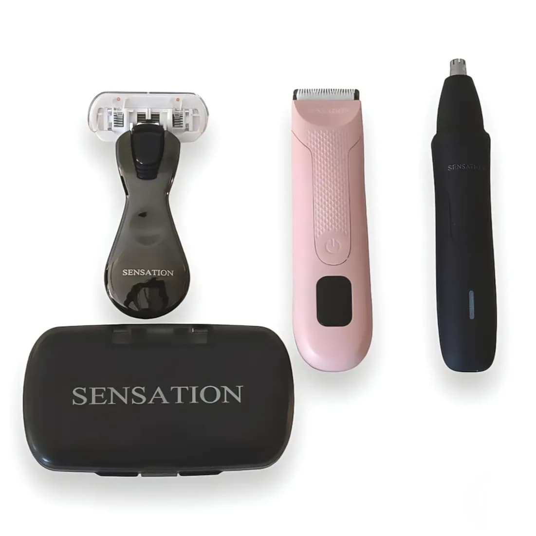 The Sensation 2.0 Trimmer + Sensation 2.0 Nose & Ear Trimmer Pink Color